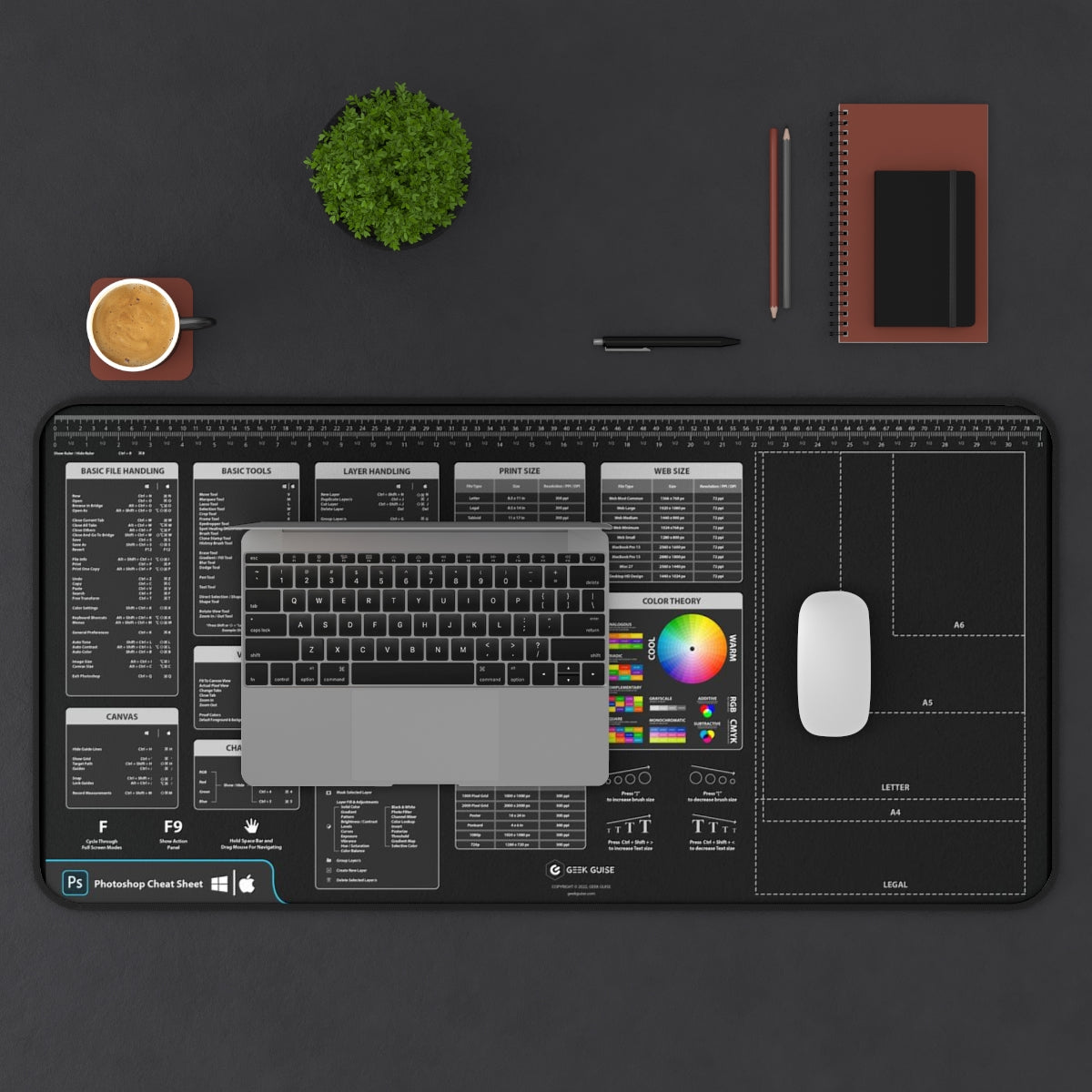 Photoshop Cheat Sheet Desk Mat – Geek Guise