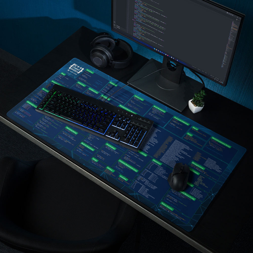 C++ Cheat Sheet Desk Mat – Geek Guise