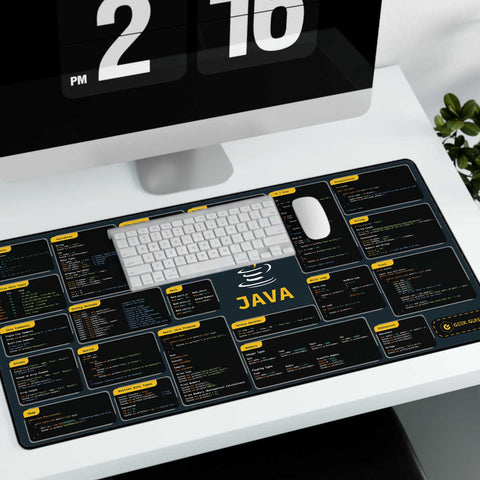 Java Cheat Sheet Desk Mat
